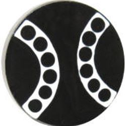 22-1.3.1  Geometric designs -Circle segments & circles - black glass tile